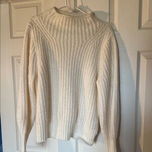 Madewell Cream Turtleneck Sweater